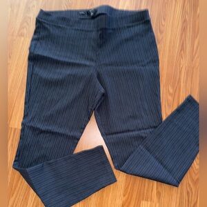 Women's Black Pinstripe Pants